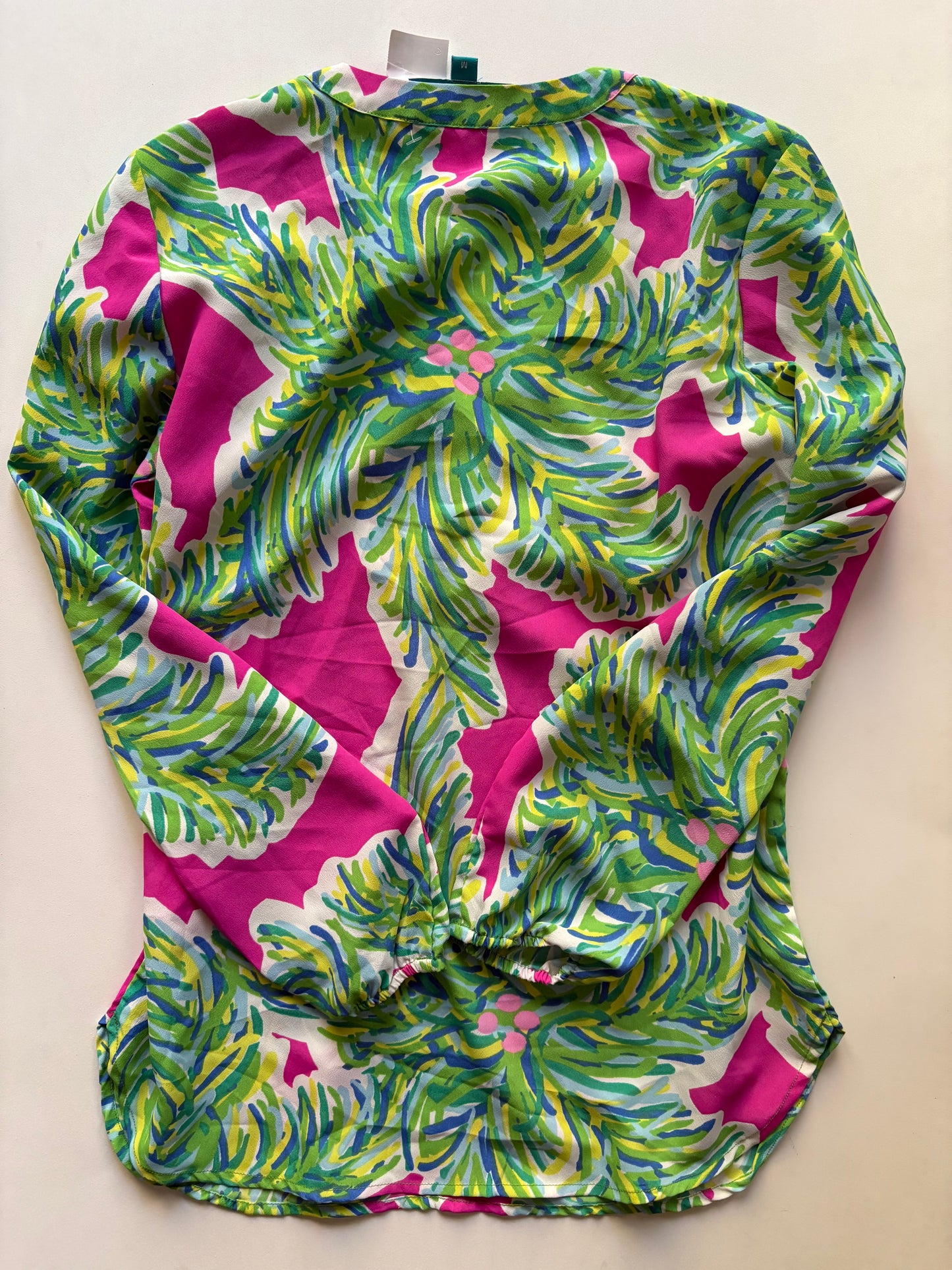 Blouse Long Sleeve By Southern Frock In Multi-colored, Size: M