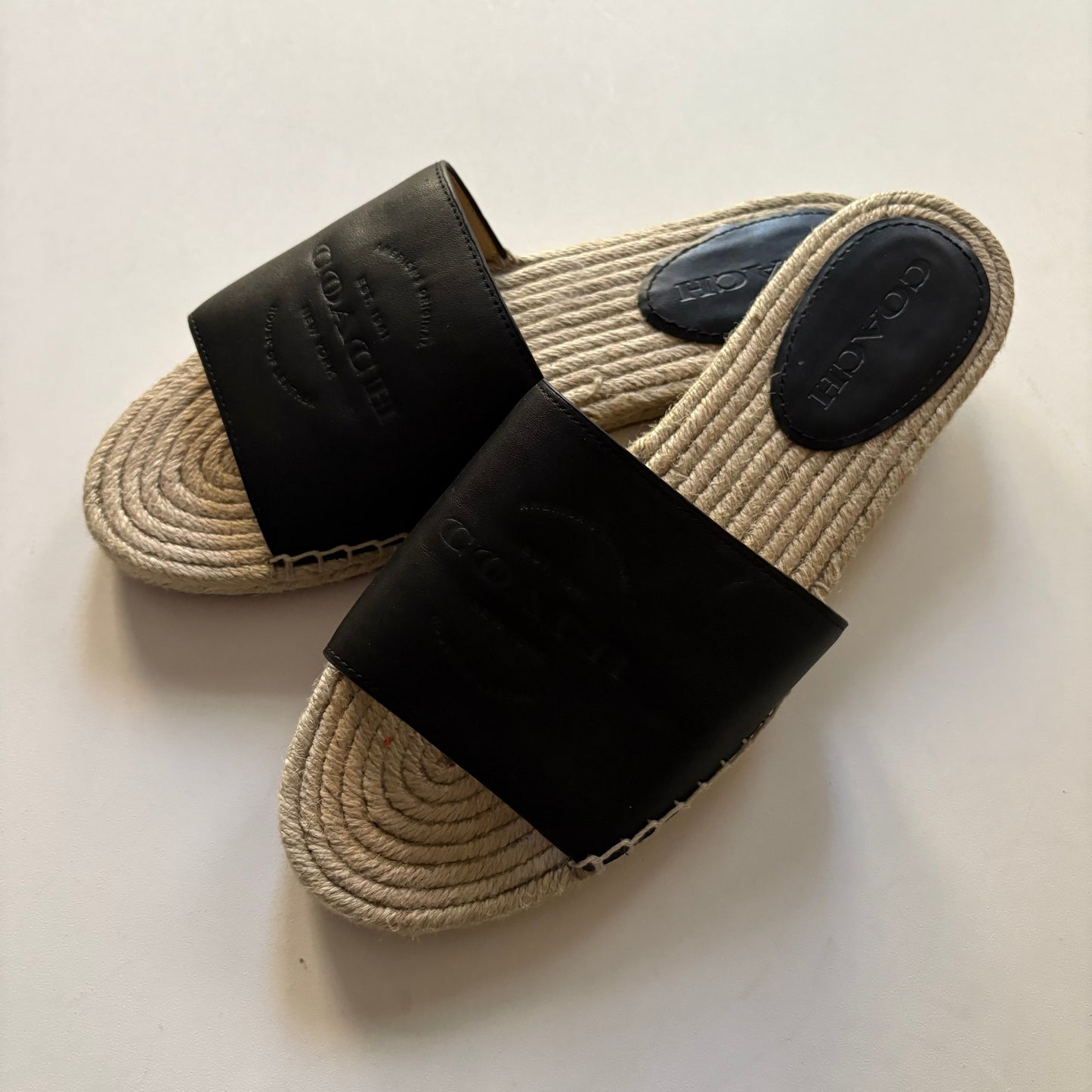 Sandals Designer By Coach In Black, Size: 8.5