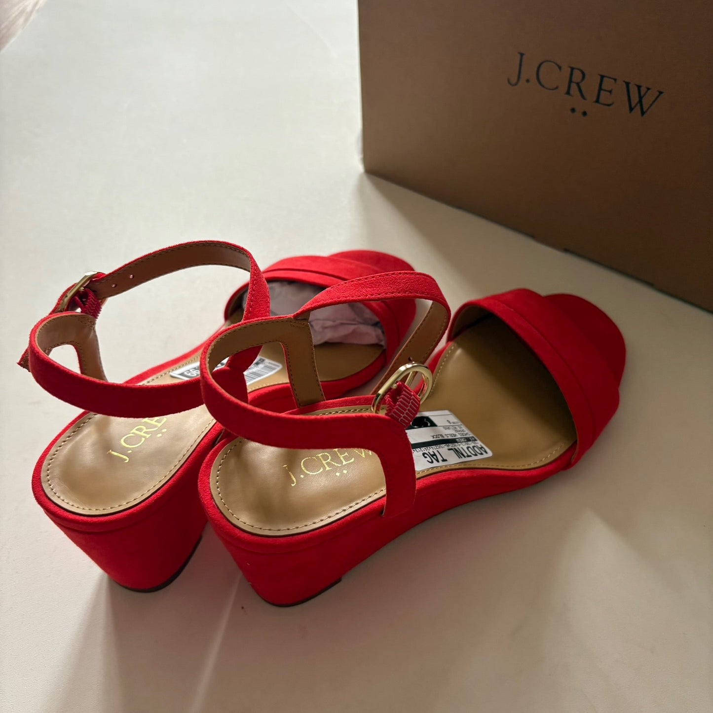 Shoes Heels Block By J. Crew In Orange, Size: 8