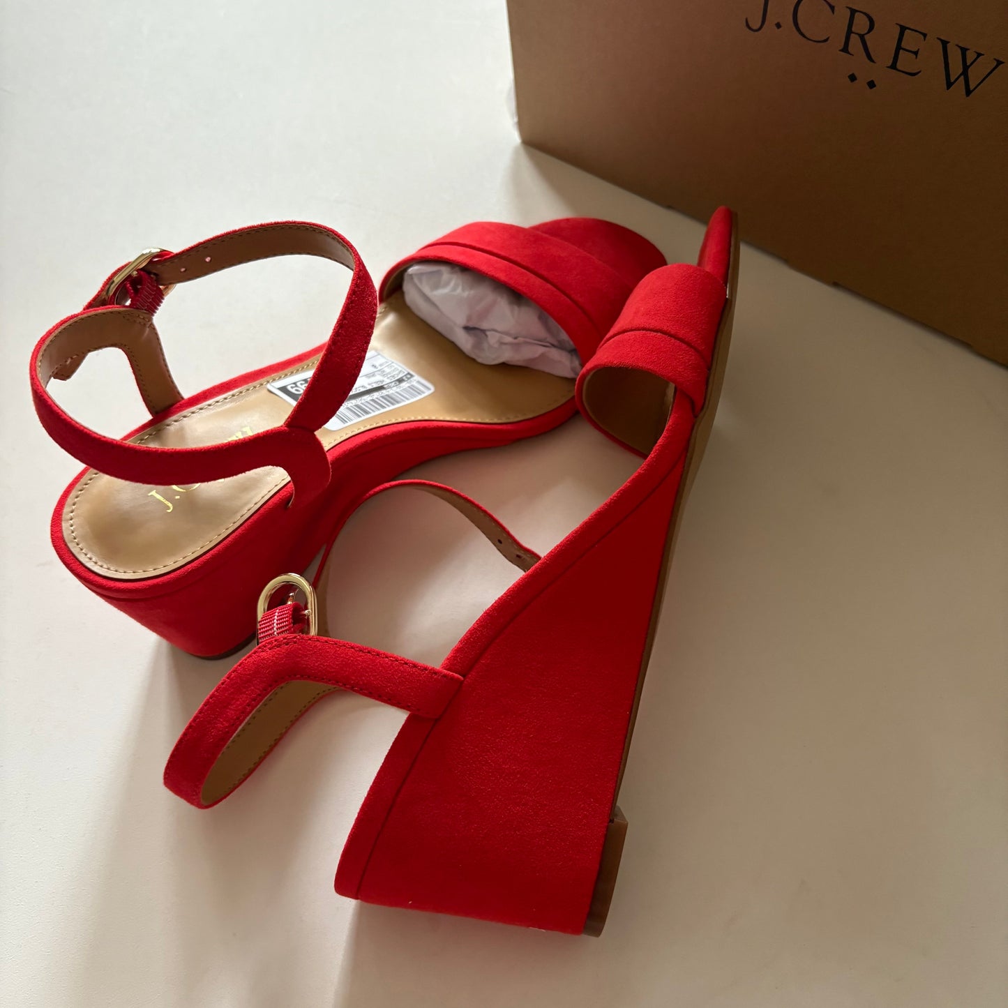 Shoes Heels Block By J. Crew In Orange, Size: 8