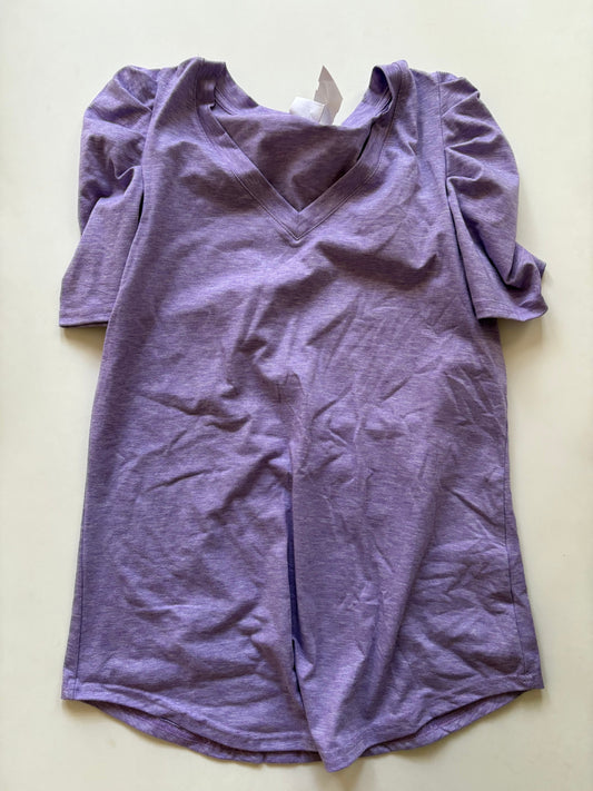 Top Short Sleeve By xieerduo In Purple, Size: S