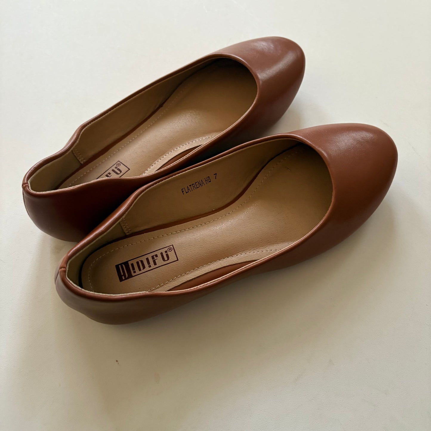 Shoes Flats By idifu In Brown, Size: 7