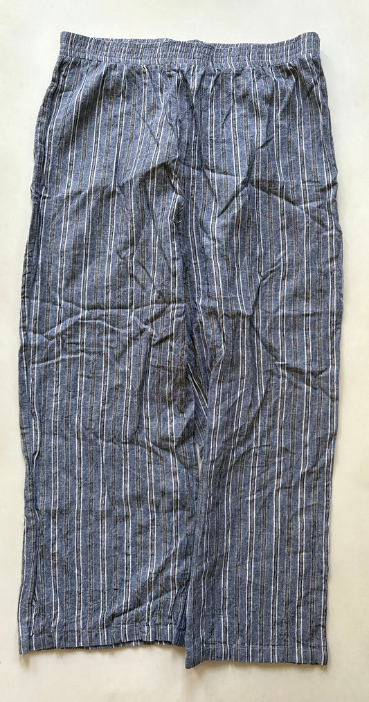 Pants Linen By Linda In Striped Pattern, Size: 12