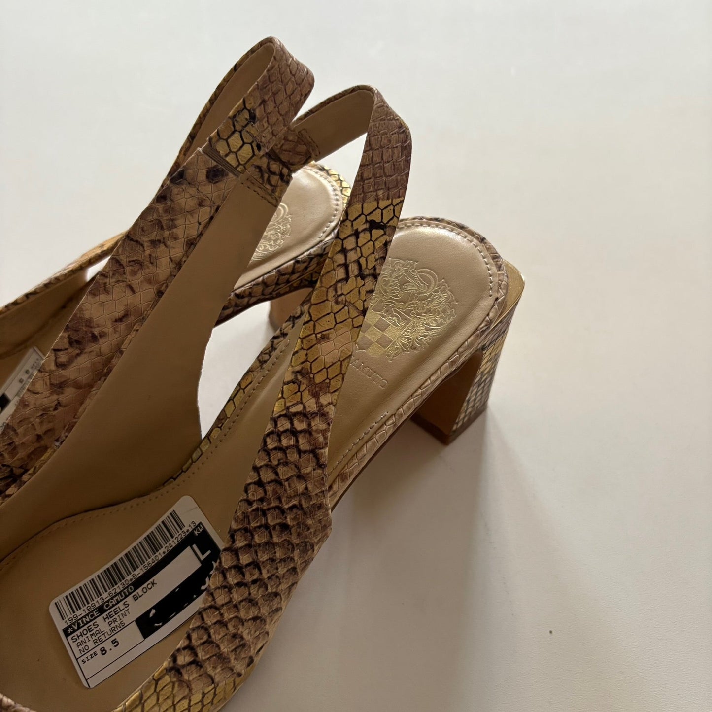 Shoes Heels Block By Vince Camuto In Animal Print, Size: 8.5