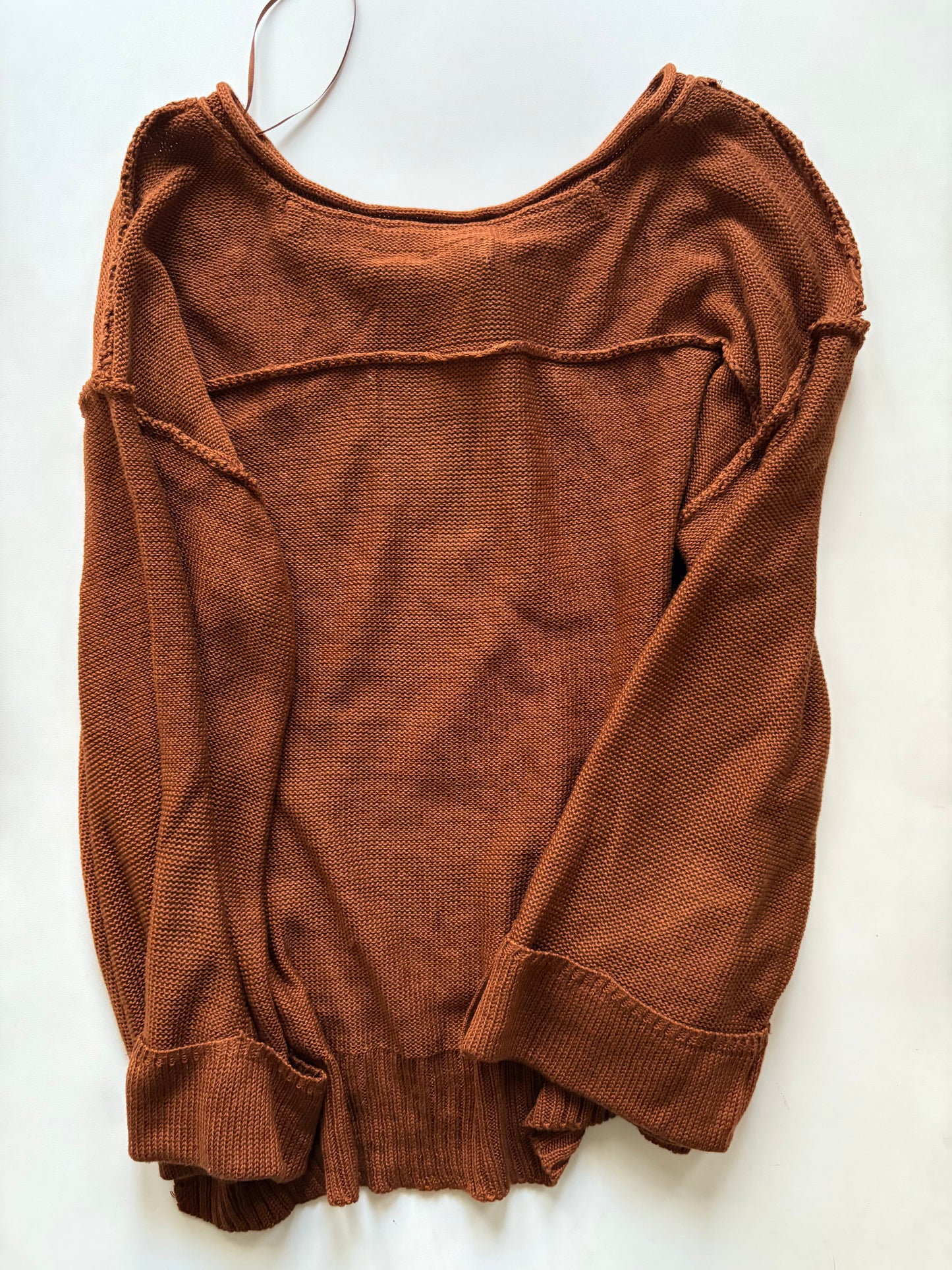 Sweater By Wonderly In Brown, Size: L