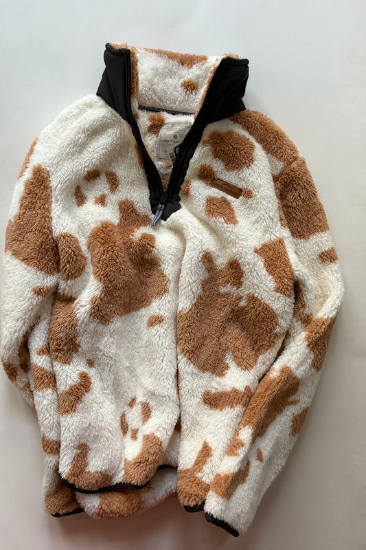 Jacket Fleece By Simply Southern In Animal Print, Size: M