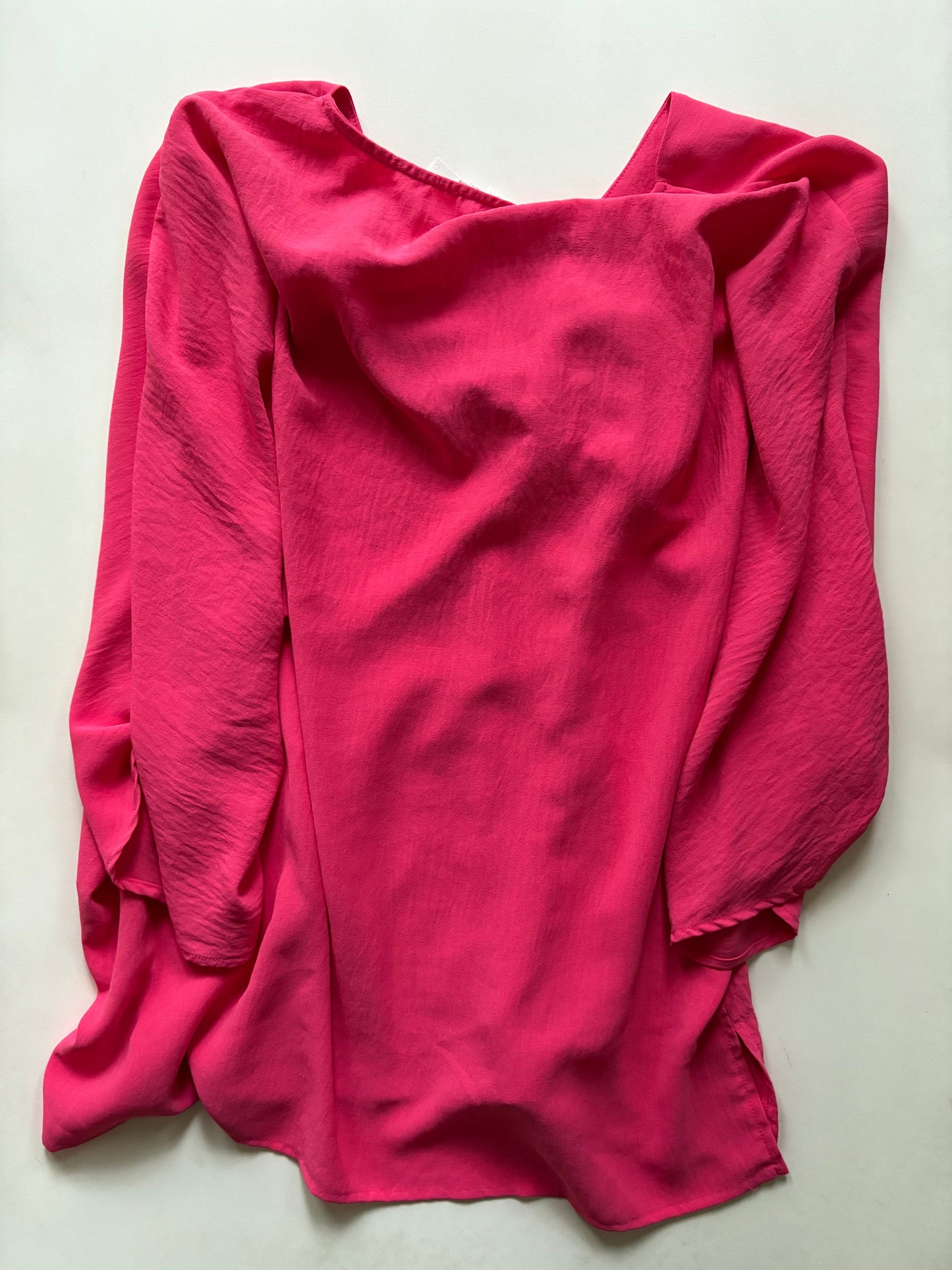 Blouse Long Sleeve By Andree By Unit In Pink, Size: Xl