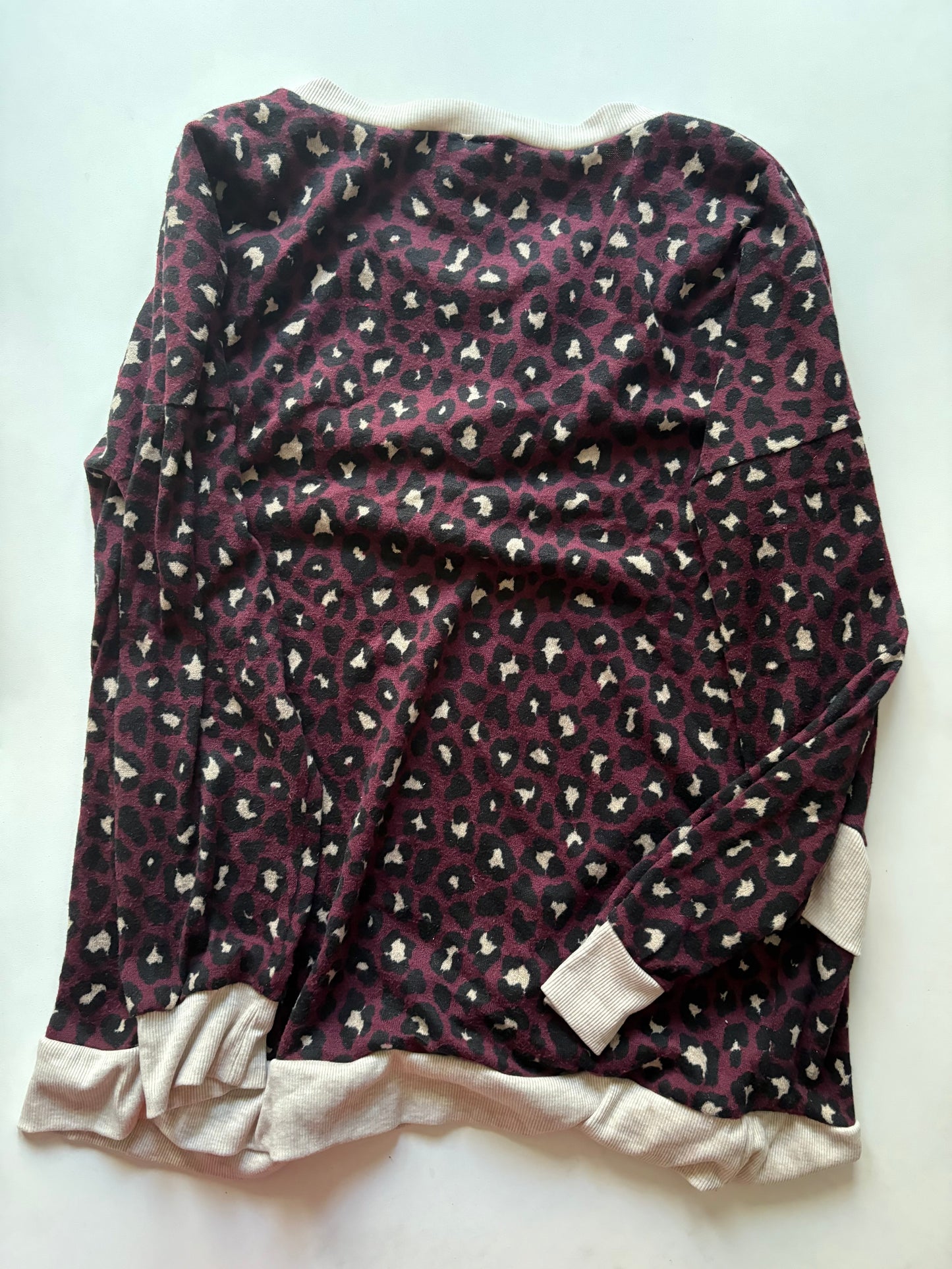 Top Long Sleeve By Sew In Love In Animal Print, Size: M