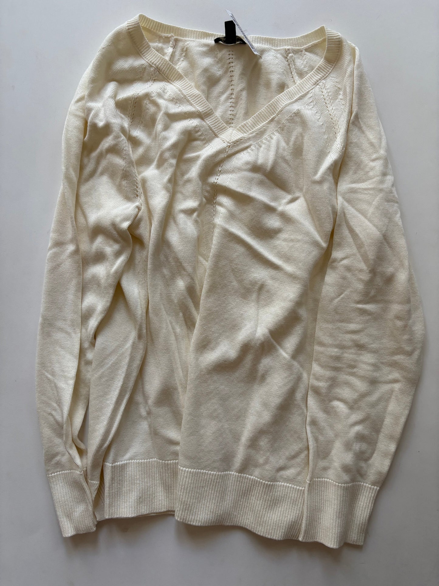 Sweater By Talbots In Cream, Size: Lp