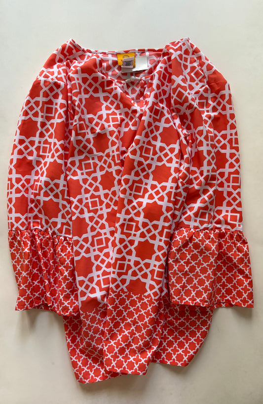 Top Long Sleeve By Ruby Rd In Orange, Size: 3x