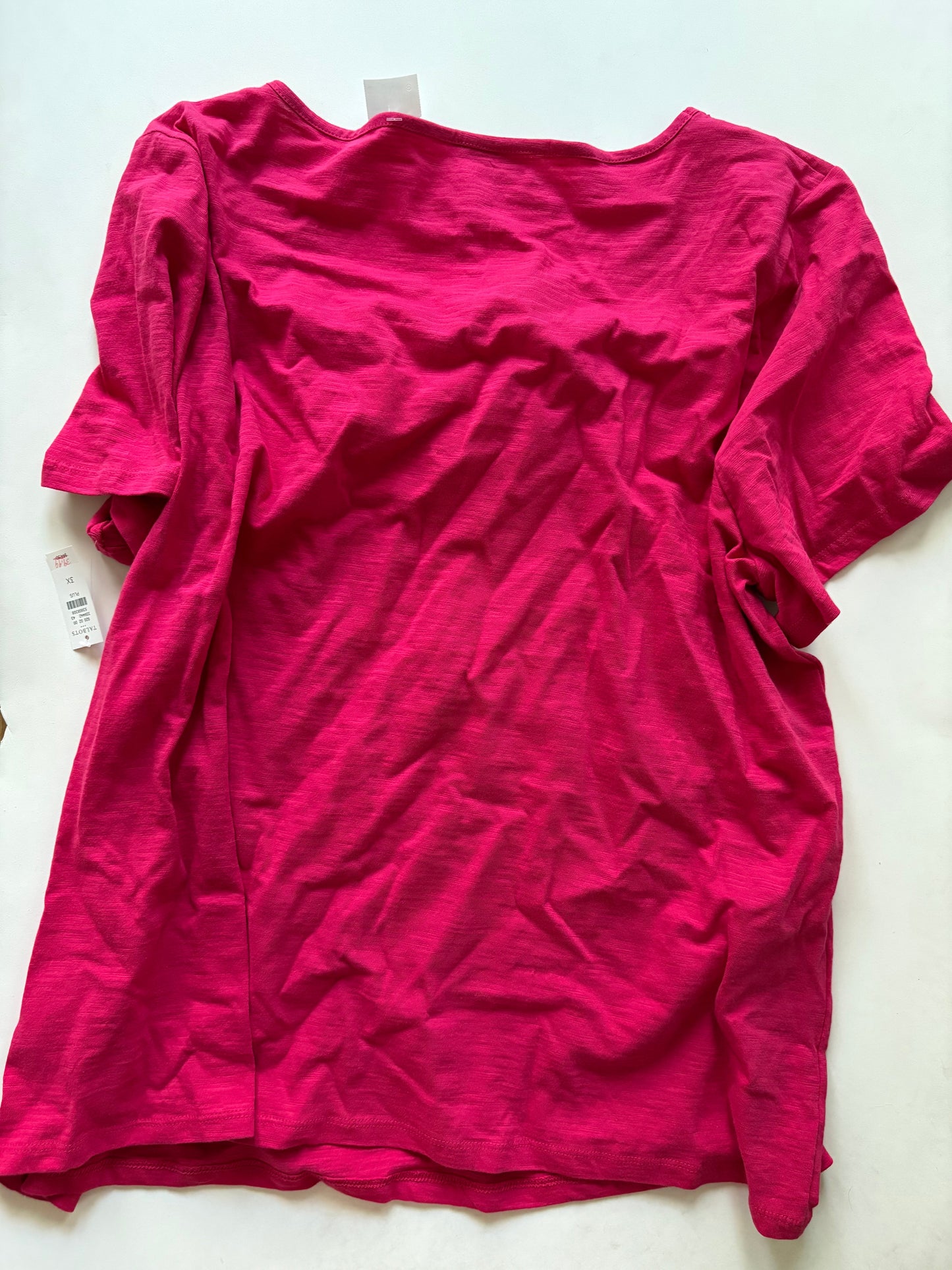 Top Short Sleeve By Talbots In Pink, Size: 3x