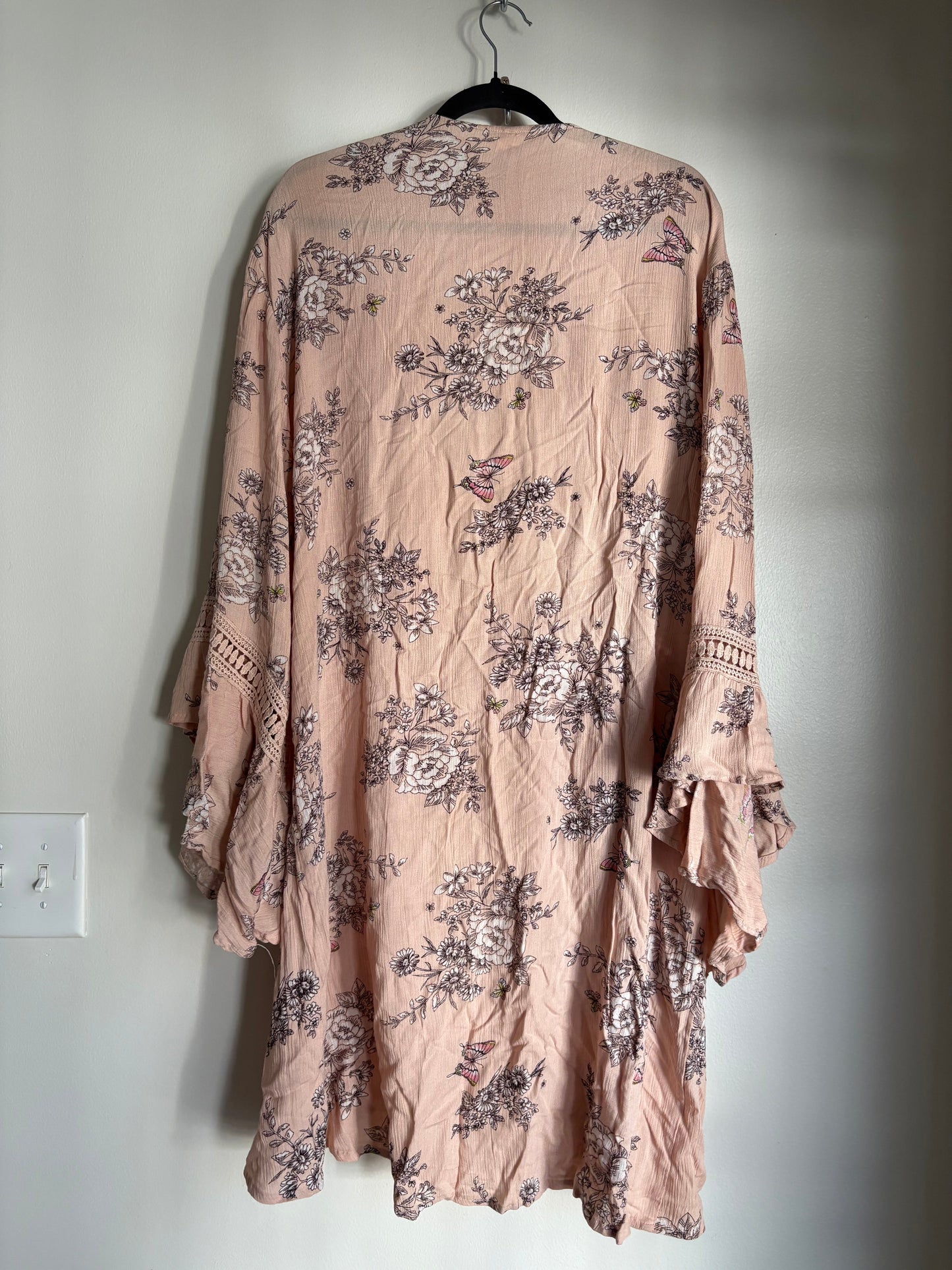 Kimono By Truth In Peach, Size: L