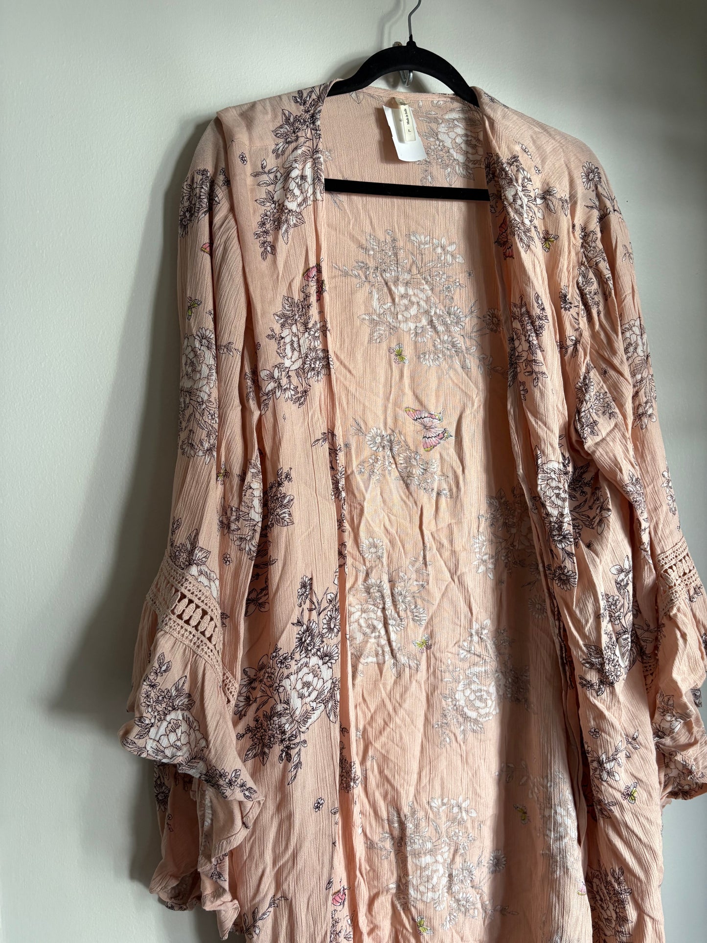 Kimono By Truth In Peach, Size: L