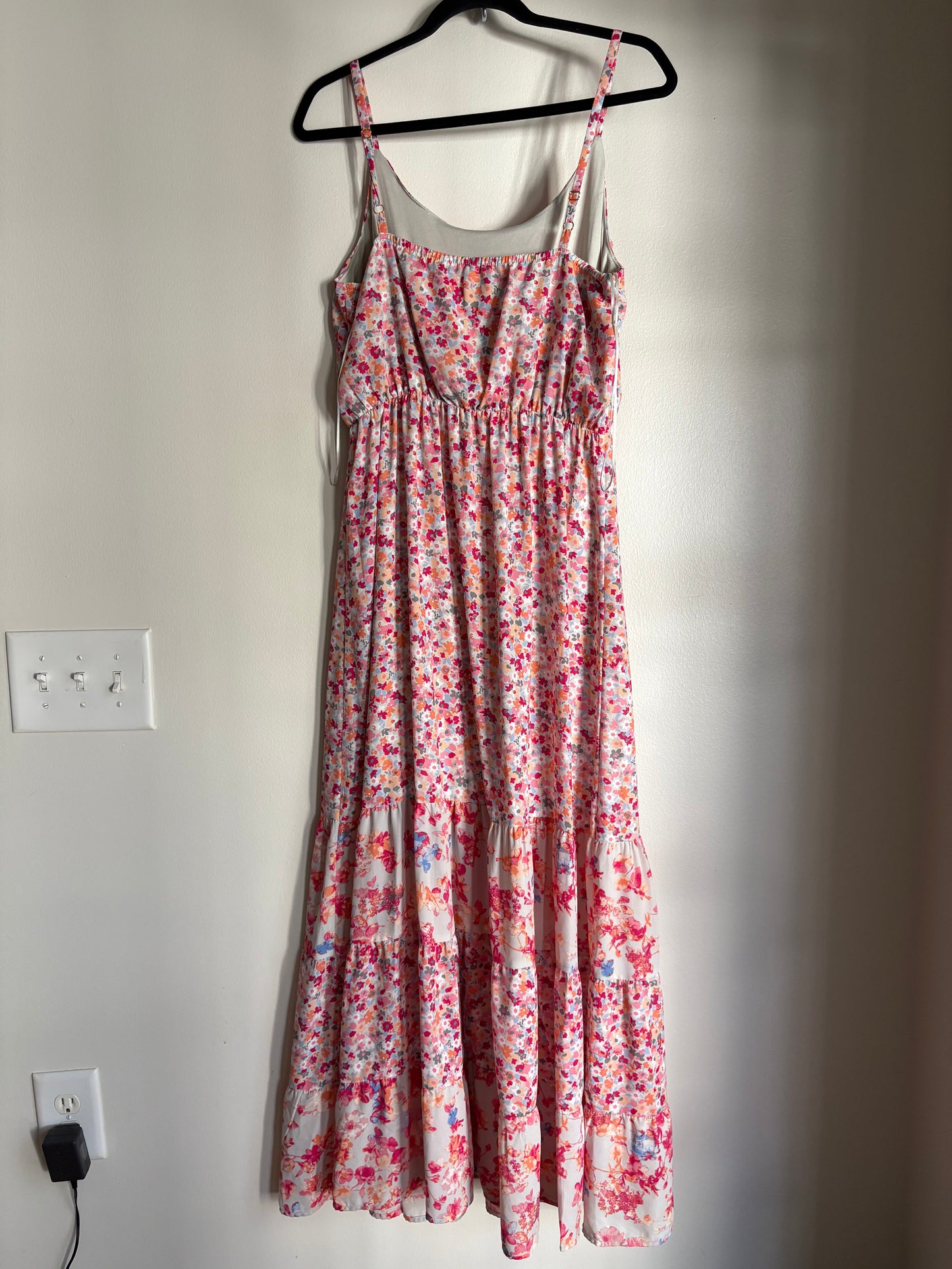 Dress Casual Maxi By Elle In Floral Print, Size: L