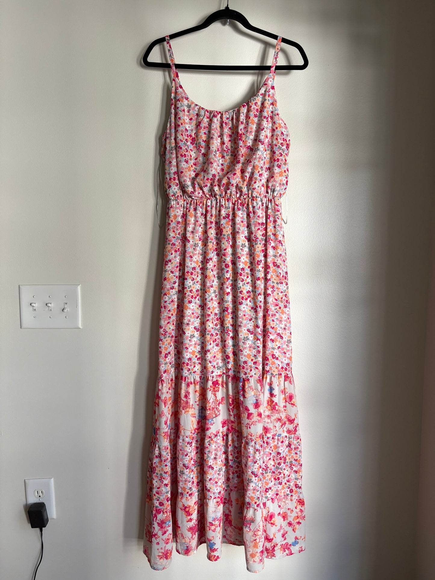 Dress Casual Maxi By Elle In Floral Print, Size: L