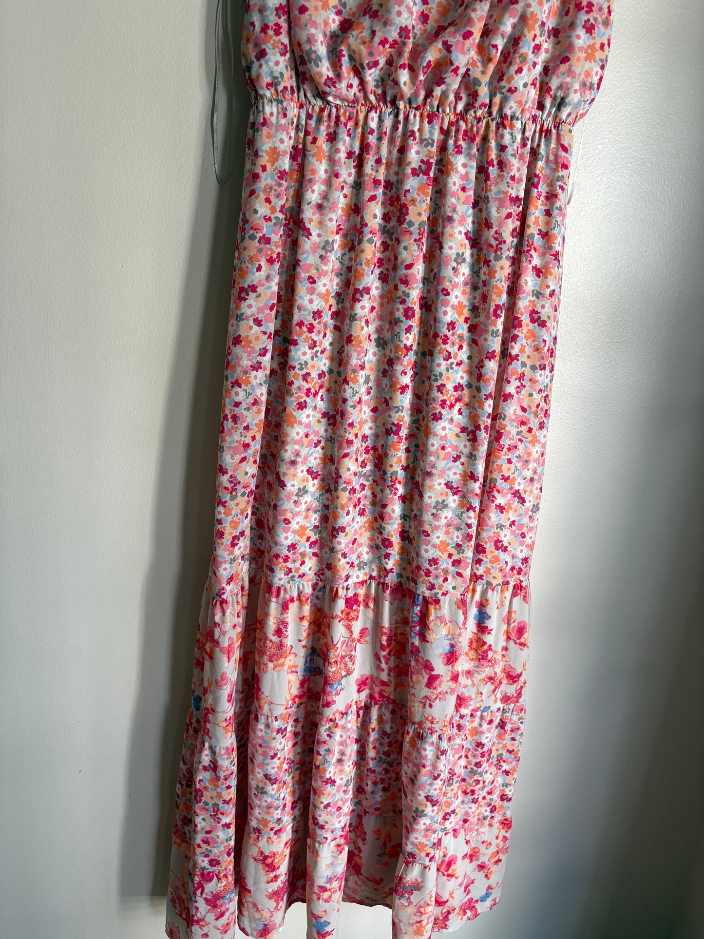 Dress Casual Maxi By Elle In Floral Print, Size: L