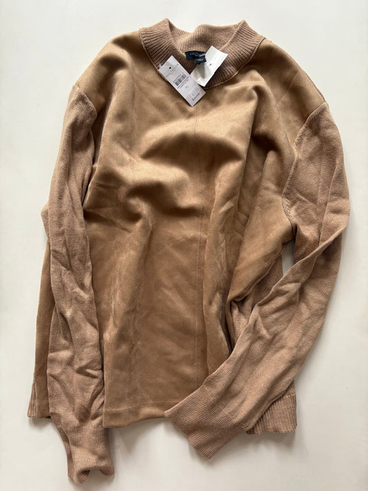 Sweater By Ann Taylor In Brown, Size: Xl