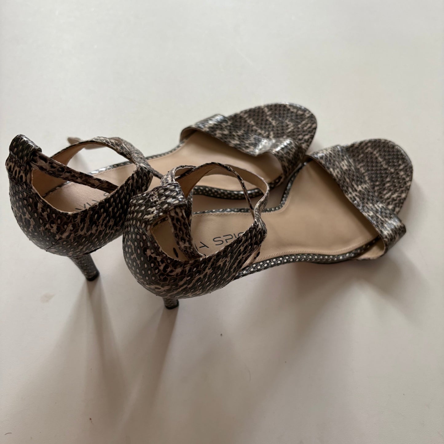 Shoes Heels Kitten By Via Spiga In Animal Print, Size: 10.5