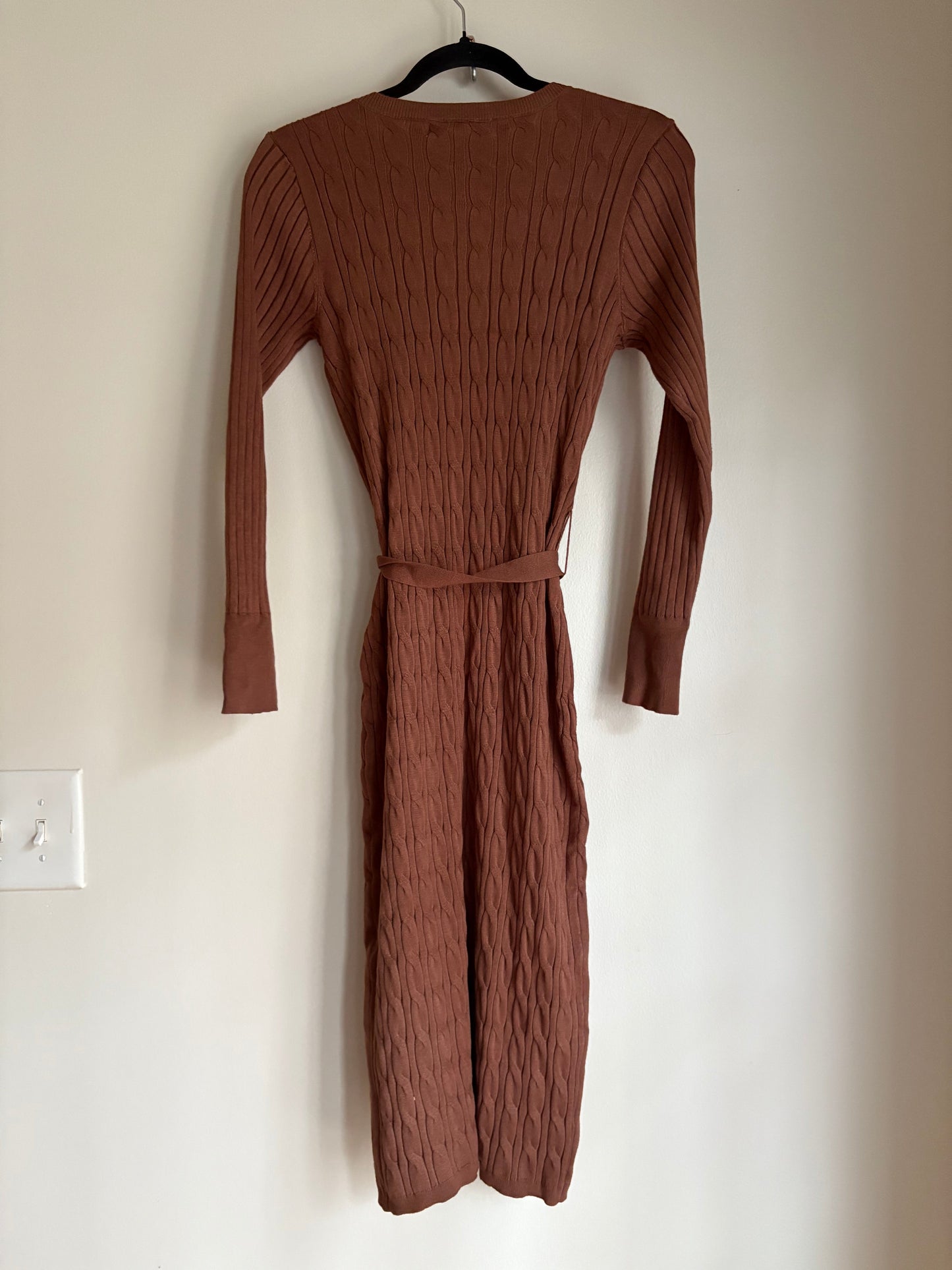 Dress Casual Midi By Lucky Brand In Brown, Size: S