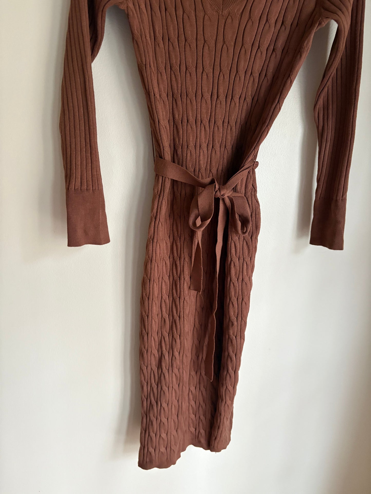 Dress Casual Midi By Lucky Brand In Brown, Size: S