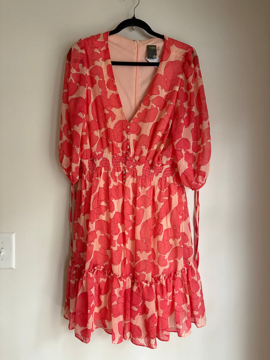 Dress Casual Maxi By Taylor In Floral Print, Size: Xl