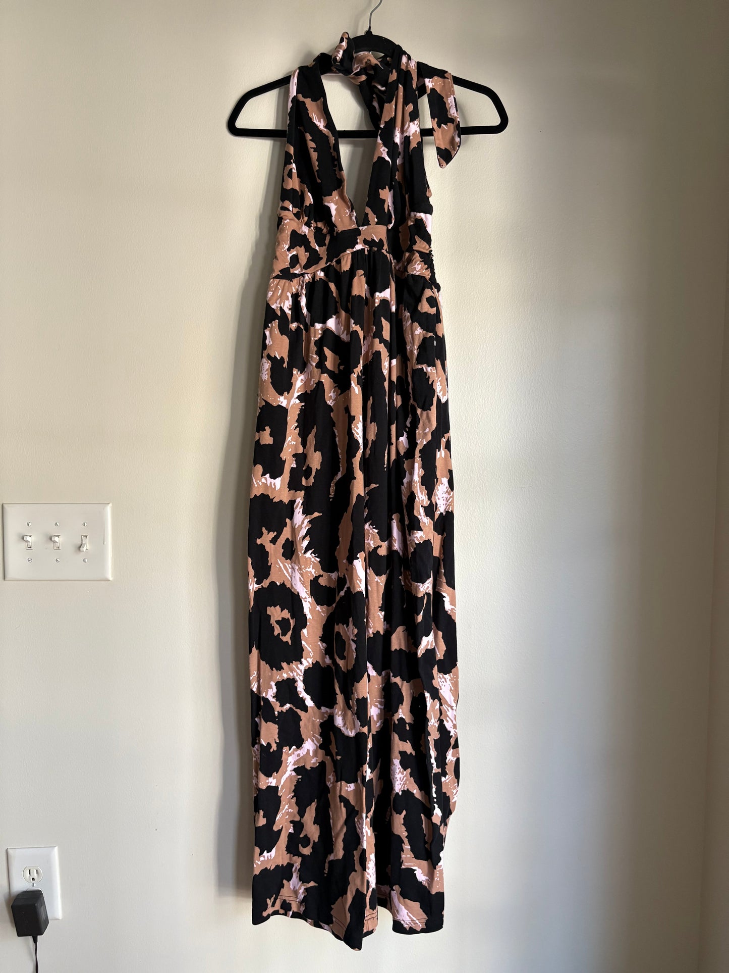 Jumpsuit Designer By Diane Von Furstenberg In Animal Print, Size: M