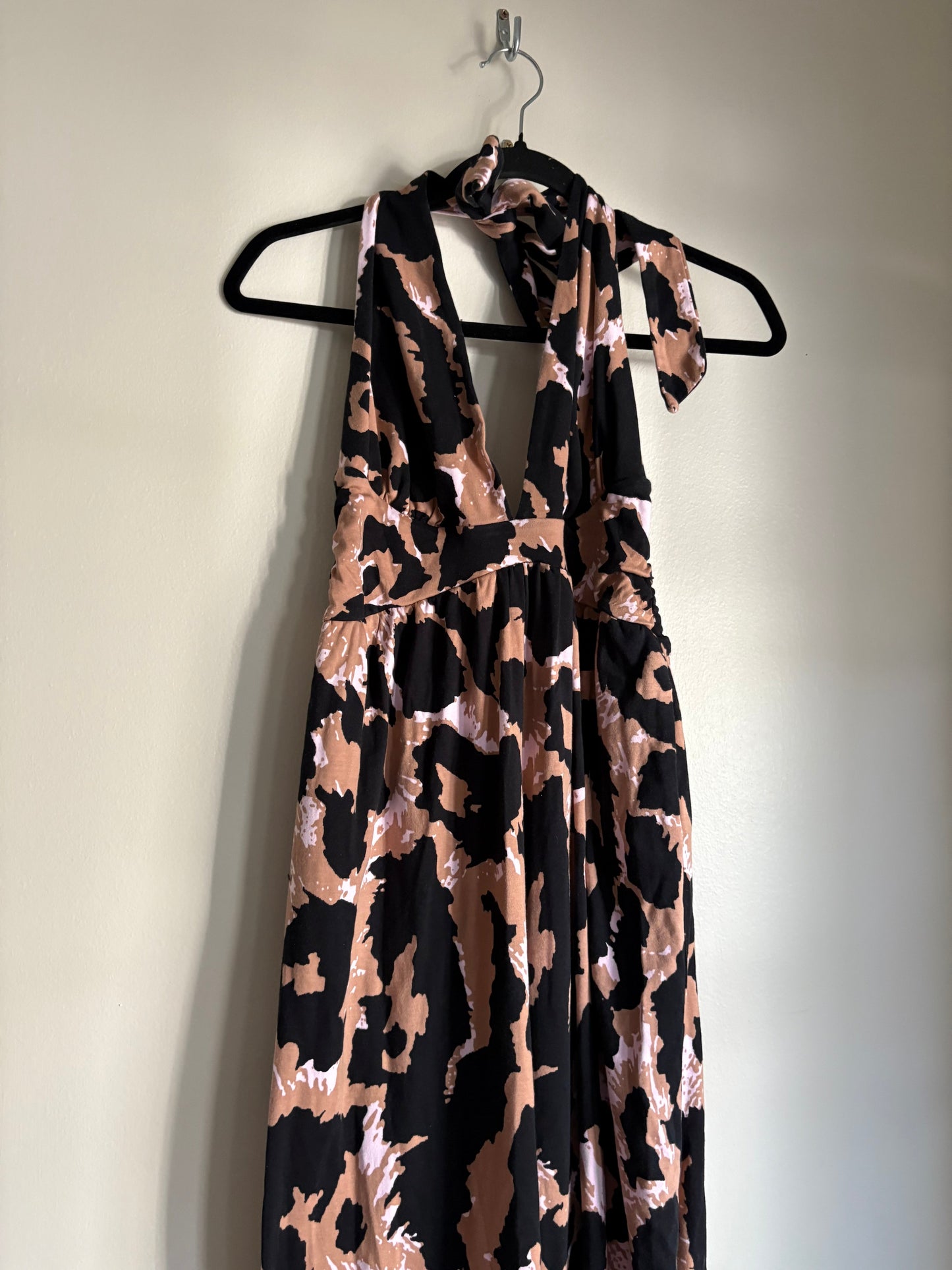 Jumpsuit Designer By Diane Von Furstenberg In Animal Print, Size: M