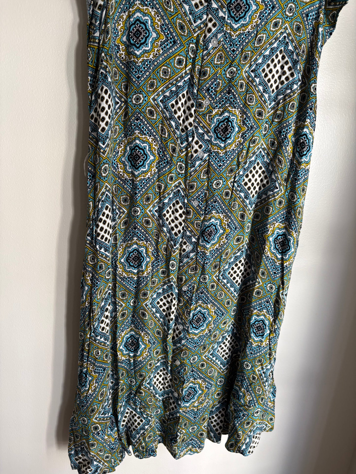 Dress Work By Cato In Blue & Yellow, Size: 1x