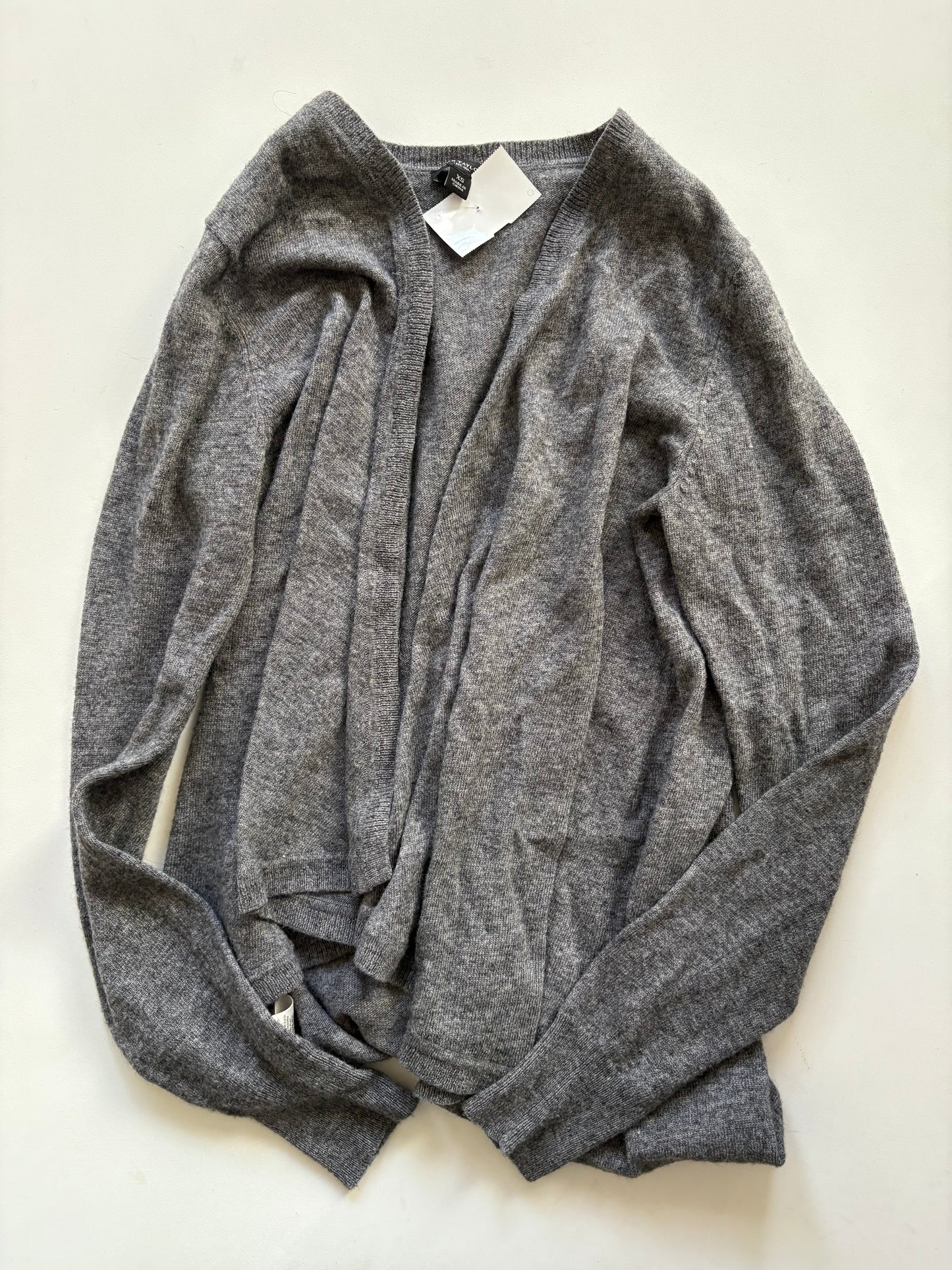 Sweater Cardigan By Ann Taylor In Grey, Size: Xs