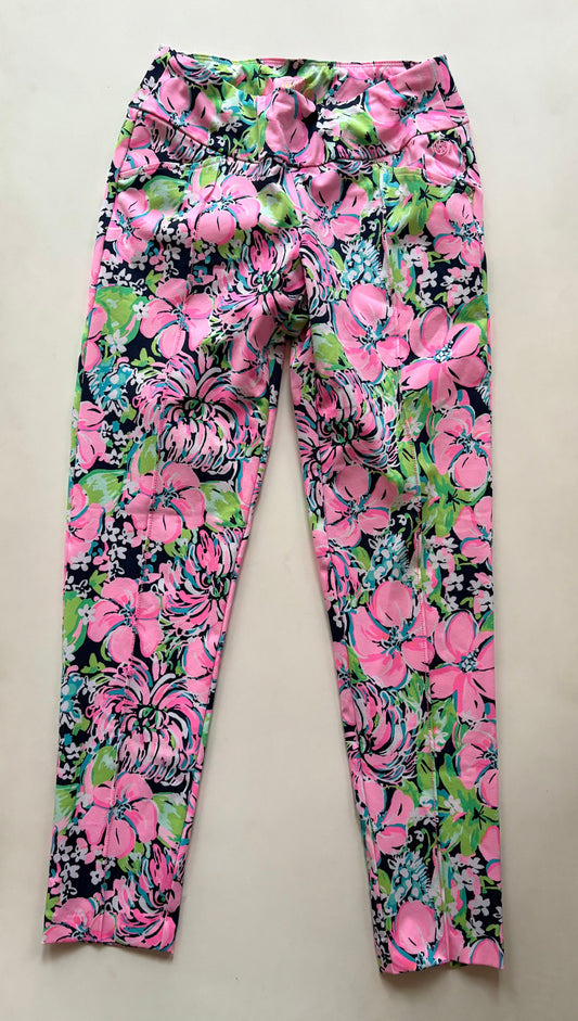 Pants Designer By Lilly Pulitzer In Floral Print, Size: Xs