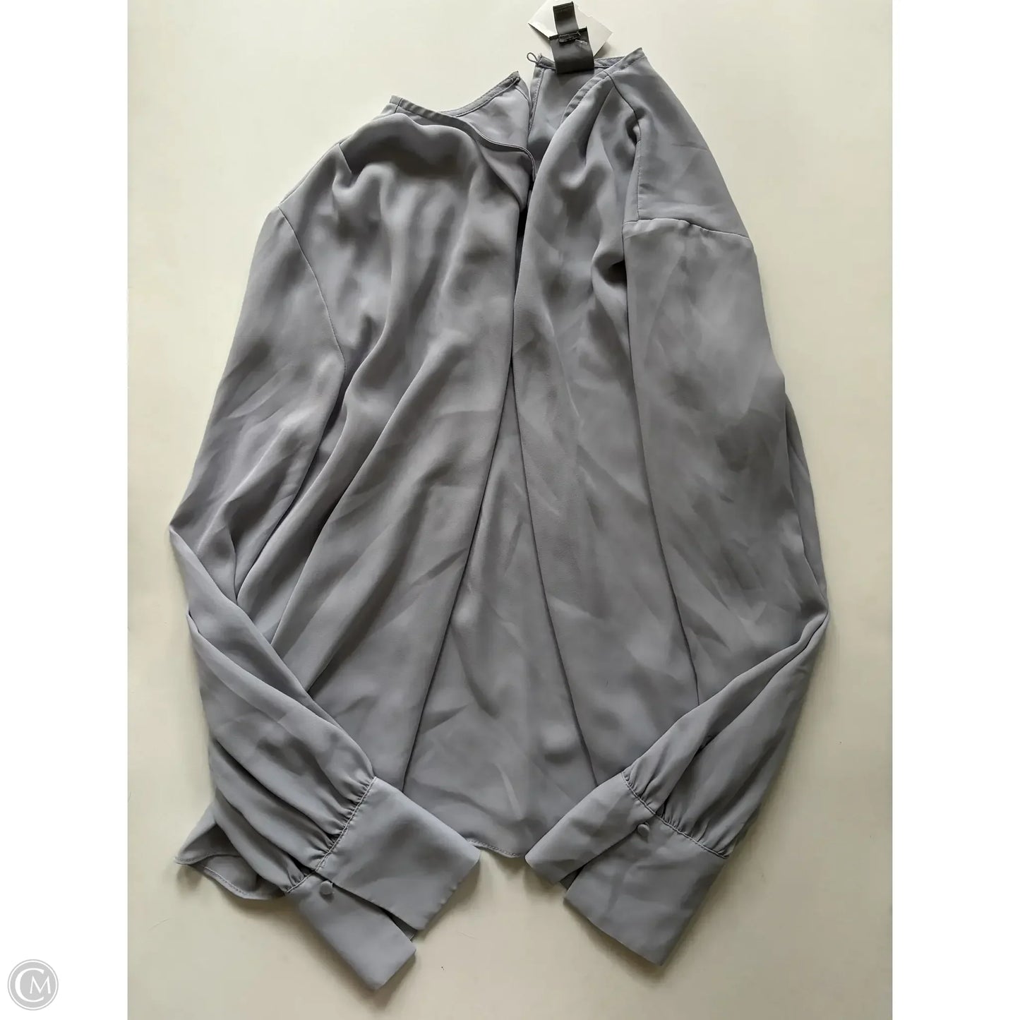 Blouse Long Sleeve By Worthington In Grey, Size: 2x