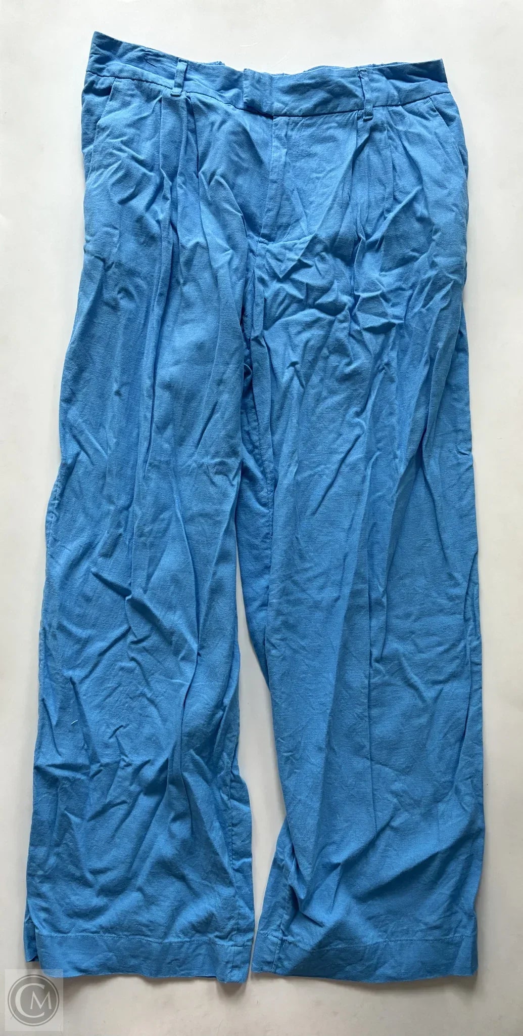 Pants Linen By A New Day In Blue, Size: 12