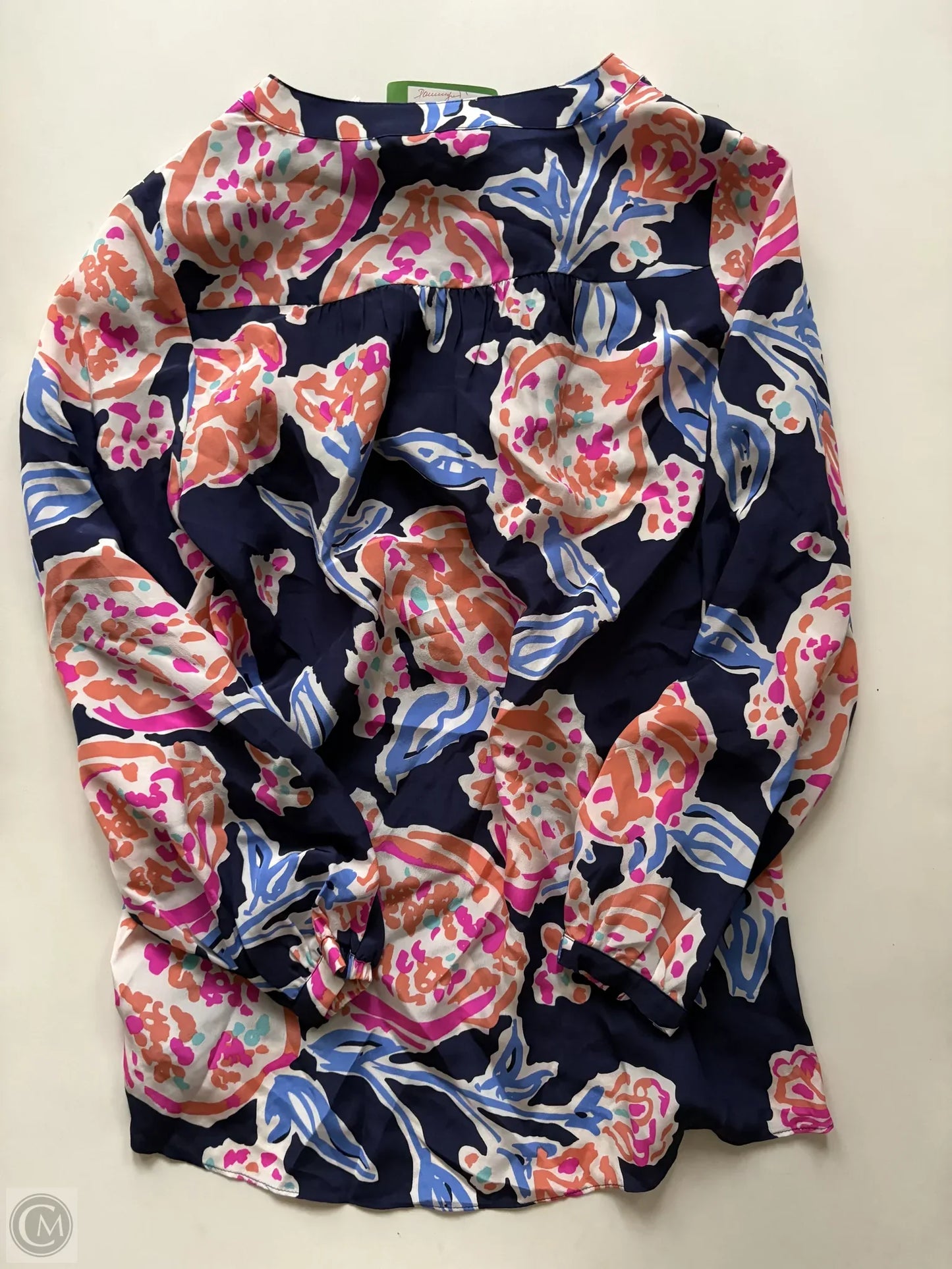 Blouse Long Sleeve By Lilly Pulitzer In Multi-colored, Size: Xs