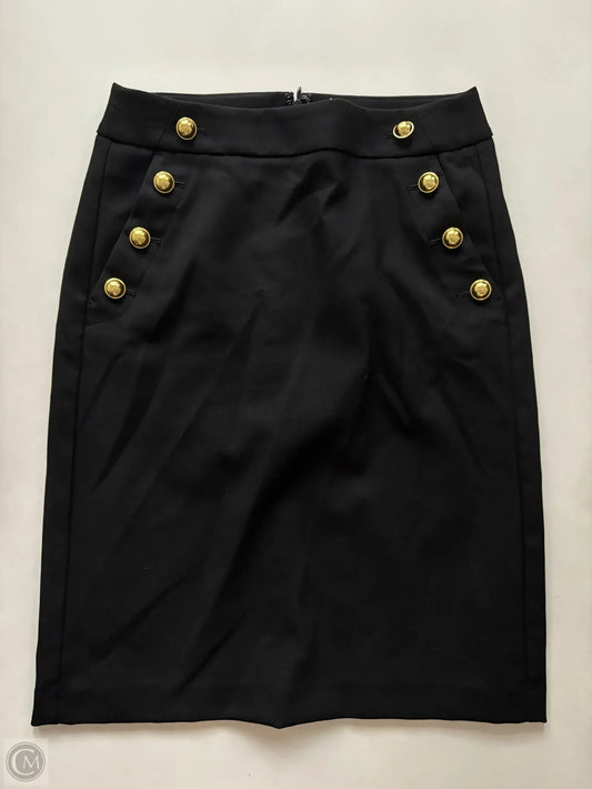 Skirt Midi By Loft In Black, Size: 4