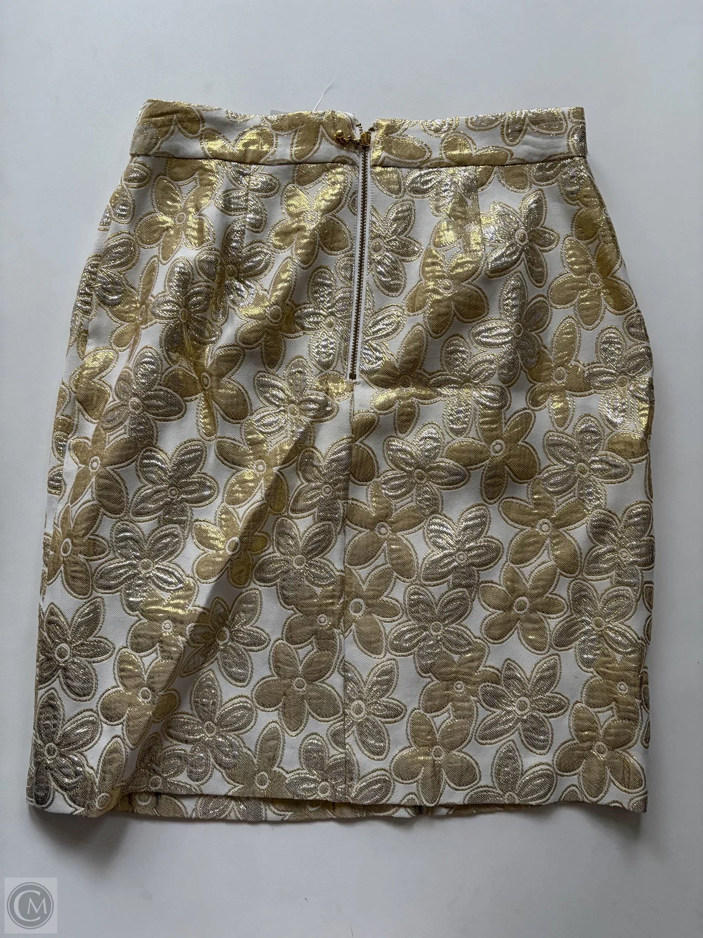 Skirt Designer By Kate Spade In Gold, Size: 4