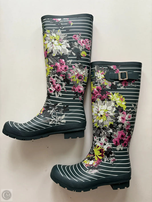 Boots Rain By Joules In Floral Print, Size: 9