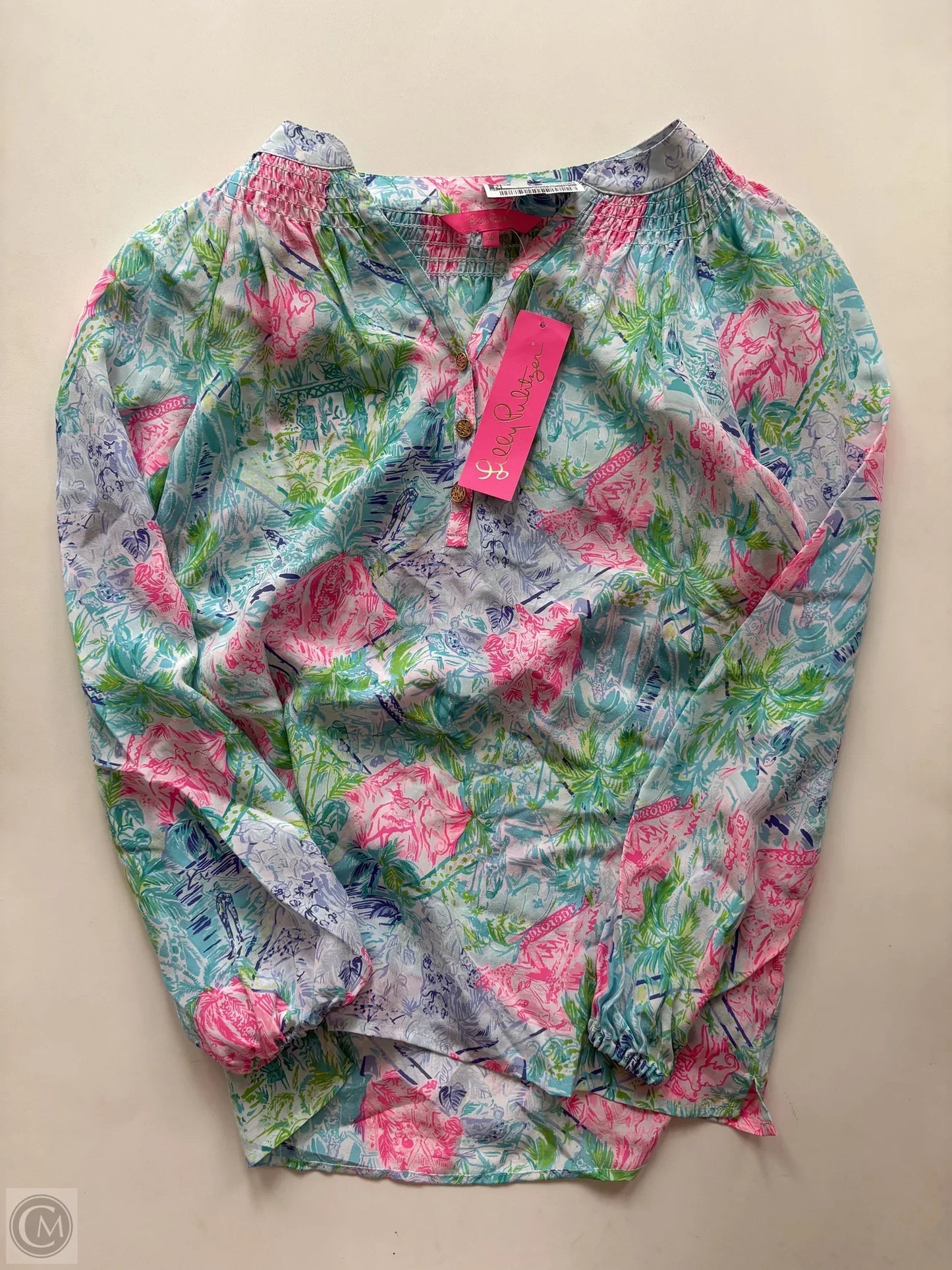 Blouse Designer By Lilly Pulitzer In Multi-colored, Size: Xs