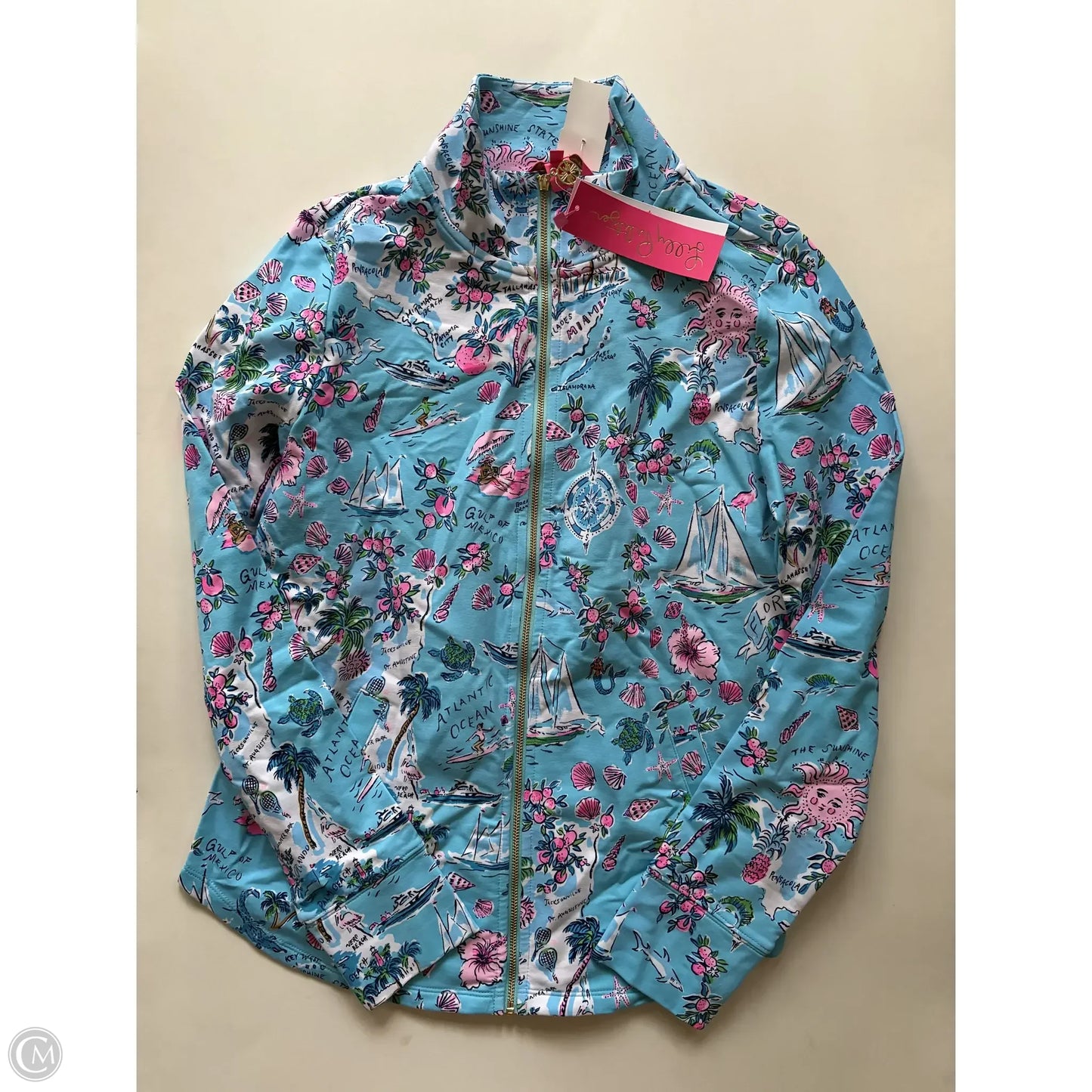 Jacket Designer By Lilly Pulitzer In Blue, Size: Xs