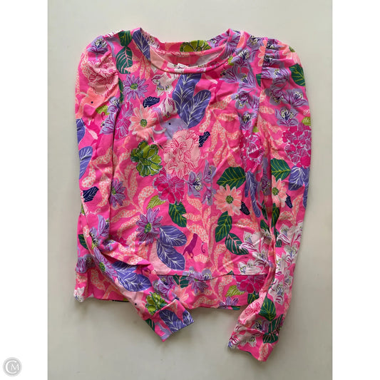 Top Long Sleeve Designer By Lilly Pulitzer In Multi-colored, Size: Xs