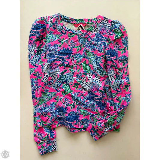 Top Long Sleeve Designer By Lilly Pulitzer In Multi-colored, Size: Xs