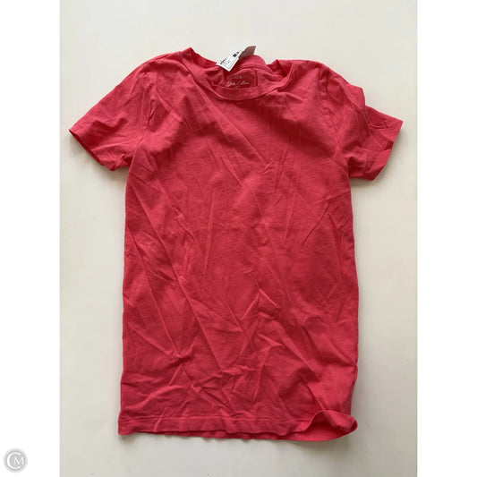 Top Short Sleeve By J. Crew In Coral, Size: Xs