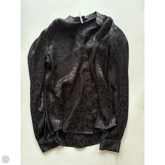 Blouse Long Sleeve By Express In Black, Size: Xs