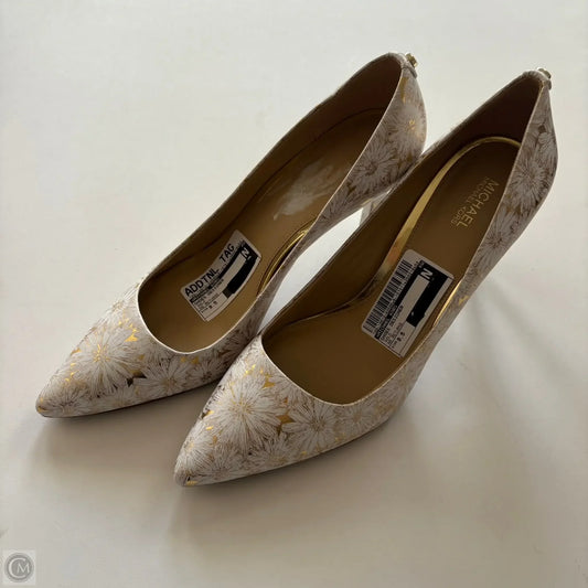 Shoes Designer By Michael Kors In Gold, Size: 9.5