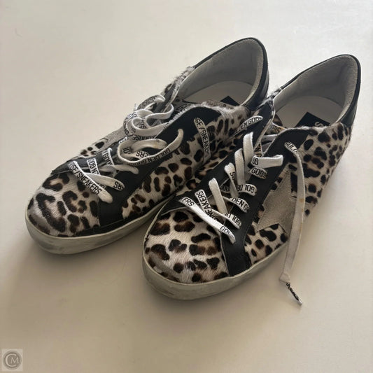 Shoes Luxury Designer By Golden Goose In Animal Print, Size: 9.5