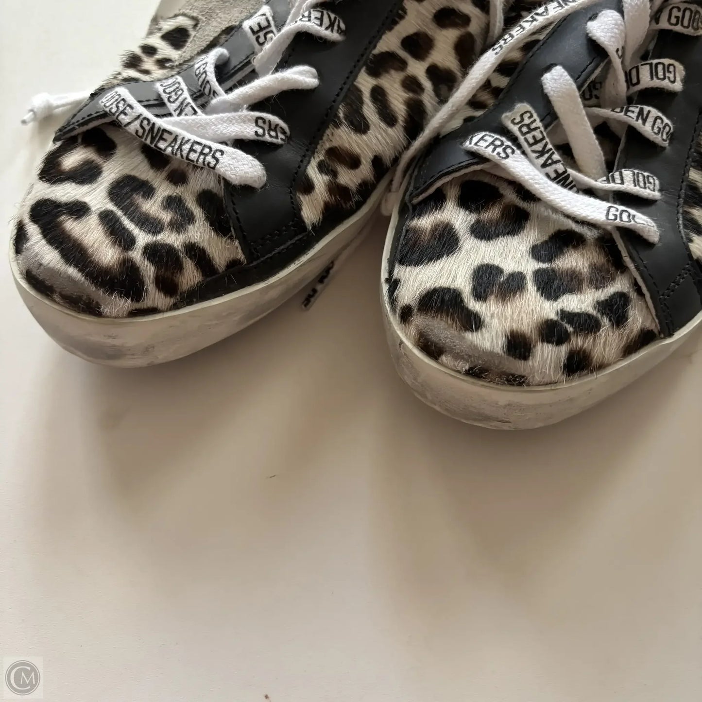 Shoes Luxury Designer By Golden Goose In Animal Print, Size: 9