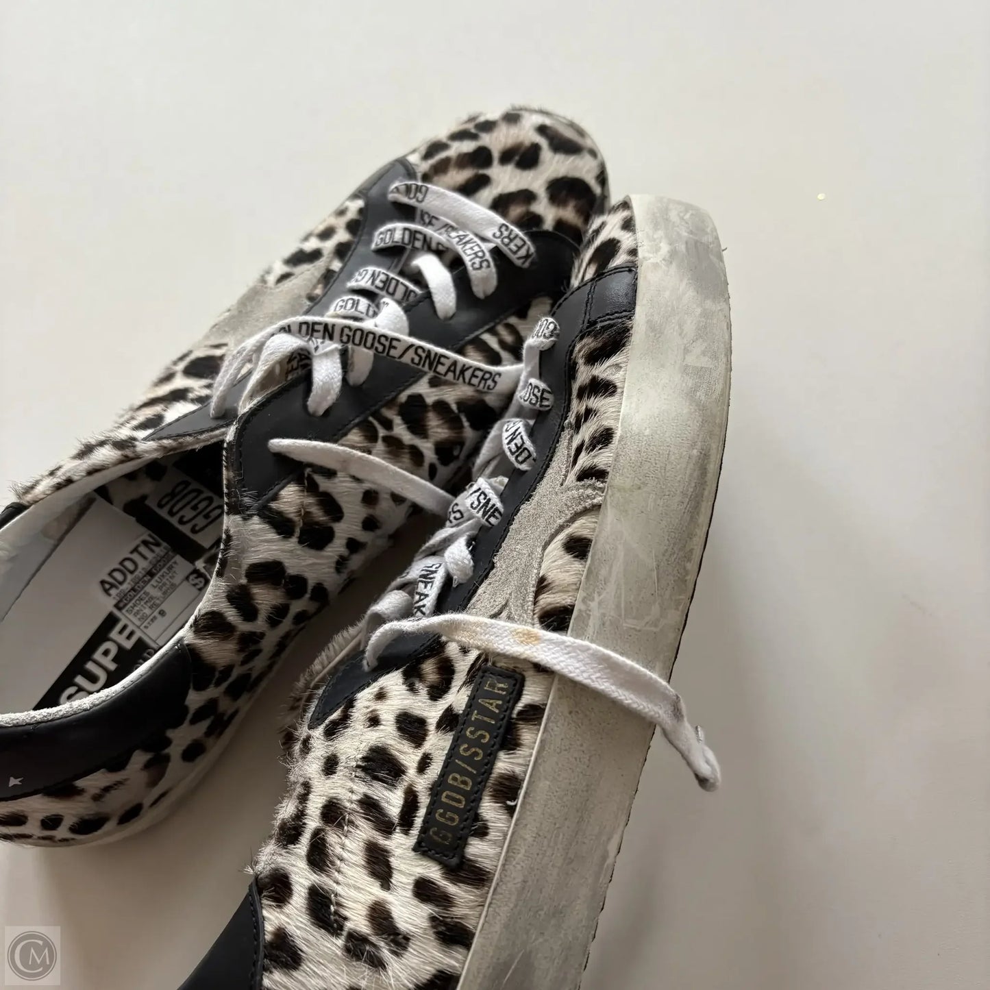 Shoes Luxury Designer By Golden Goose In Animal Print, Size: 9