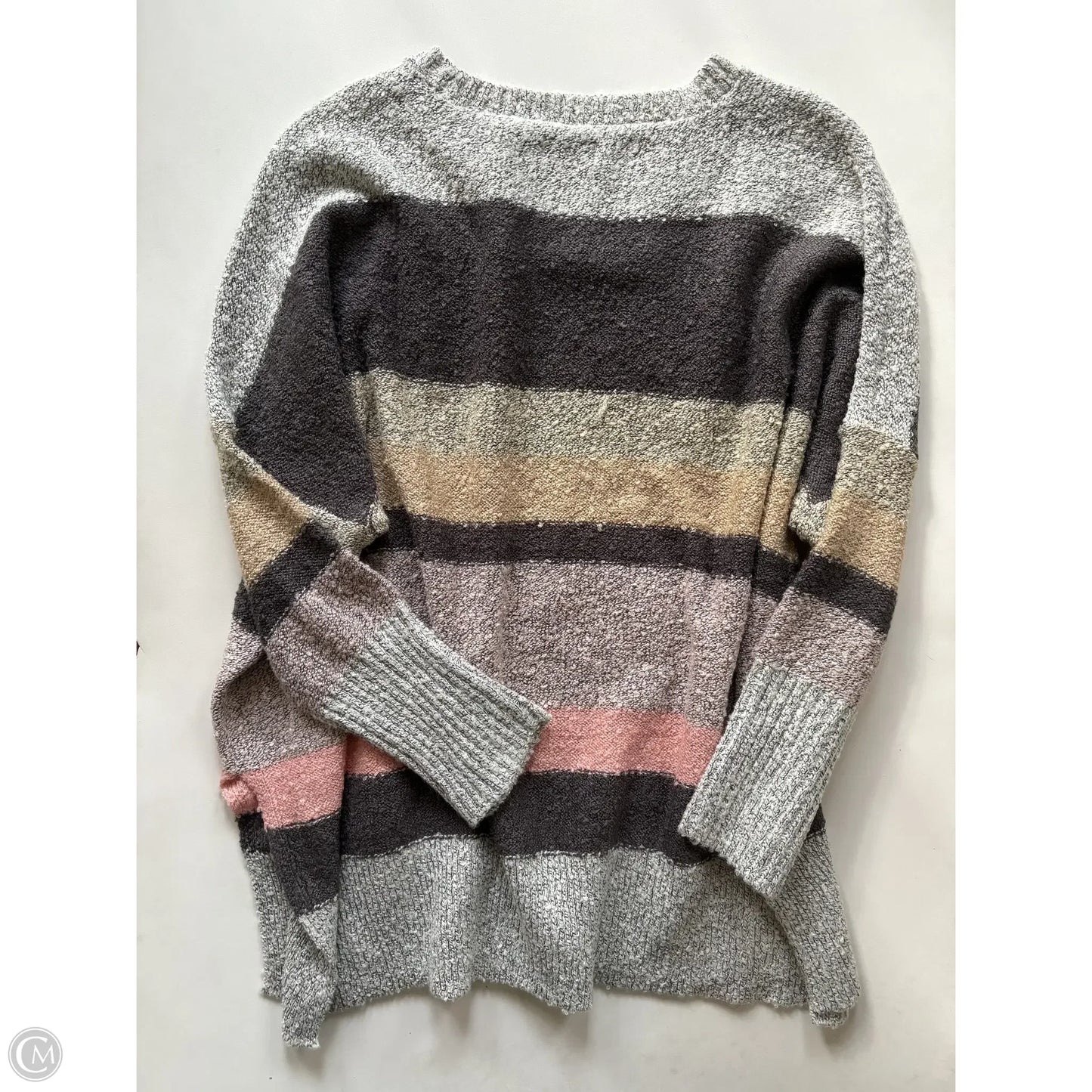 Sweater By Wonderly In Striped Pattern, Size: L