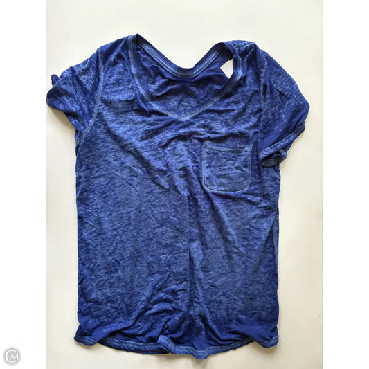 Top Short Sleeve By Republic In Blue, Size: L