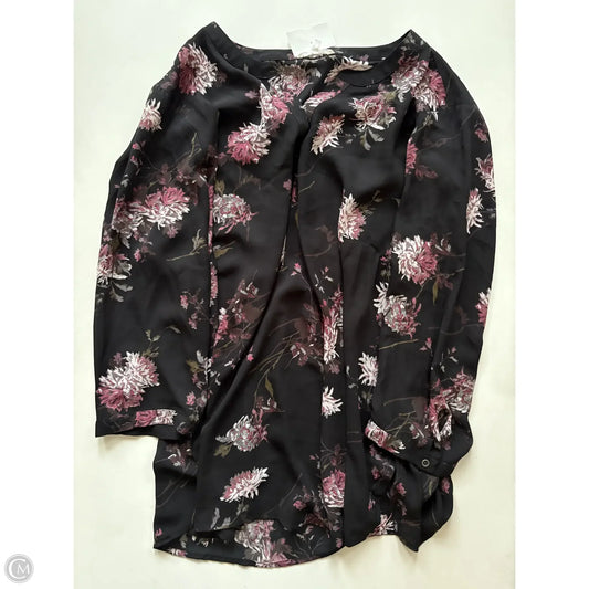 Blouse Long Sleeve By Maurices In Black, Size: 2x