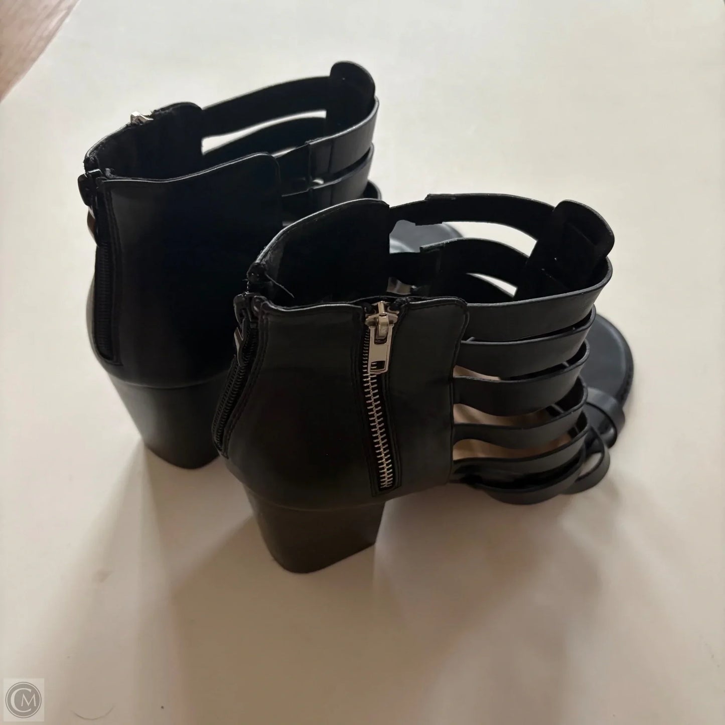 Sandals Heels Block By Torrid In Black, Size: 12